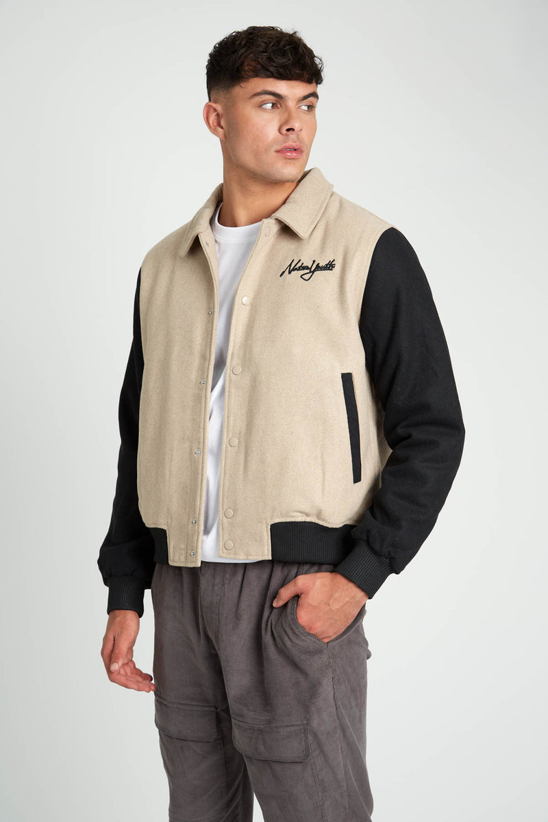 ABRAMS COACH JACKET WITH CONTRAST SLEEVE