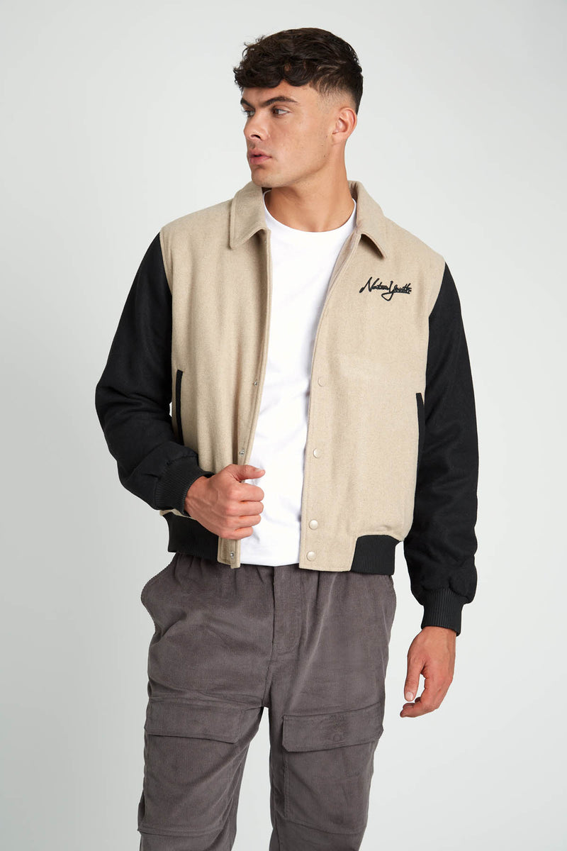 ABRAMS COACH JACKET WITH CONTRAST SLEEVE